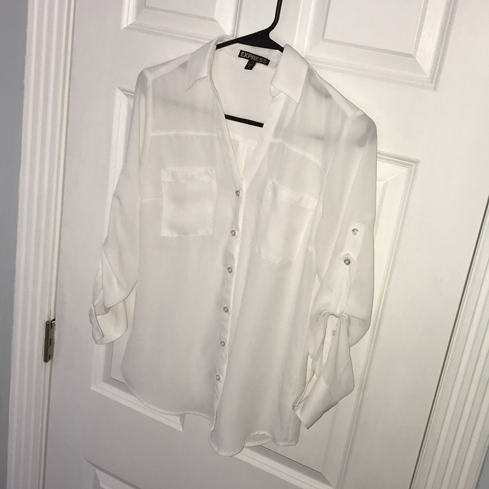 Express White Blouse 👚
